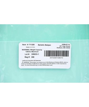 AliMed Bariatric Bedpan Green 1200LB Weight Capacity 711255 - Case of 1 - Buy Online on GoSupps.com