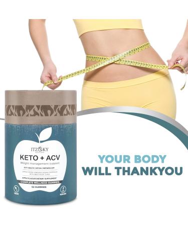 Keto ACV Gummies (62 Gummies) - Advanced Weight Loss Detox & Cleanse | Apple Cider Vinegar Keto Supplement - Buy Online on GoSupps.com
