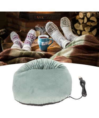 Heated Foot Warmer Pad | Washable & Fashionable Constant Temperature Foot Heating for Study - Green - Buy Online on GoSupps.com
