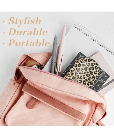 Moko Double-Sided Glasses Case with Mirror | Scratch-Resistant & Stylish Leopard Pattern for Glasses Reading Glasses & Contact Lenses - International Shipping Available - Buy Online on GoSupps.com