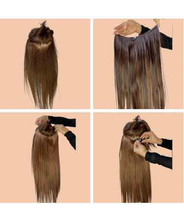 CAISHA 50cm Hair Extension with Rubber Band - Blond Mix Strands #27H613 | Premium Tresse Hair Extensions for International Shipping - Buy Online on GoSupps.com