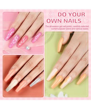 PEACECOLOR Gel Nail Kit with Electric Nail File - 18Pcs Gel Polish Set, 36W UV/LED Lamp, Professional Manicure Tools - KAP0029 - Buy Online on GoSupps.com