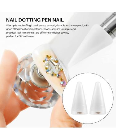 Retasica 16Pieces Nail Rhinestones Picker Replacement Tips for Nail Dotting Pen to Pick Up Nail Gem Jewelry Replacement - Buy Online on GoSupps.com