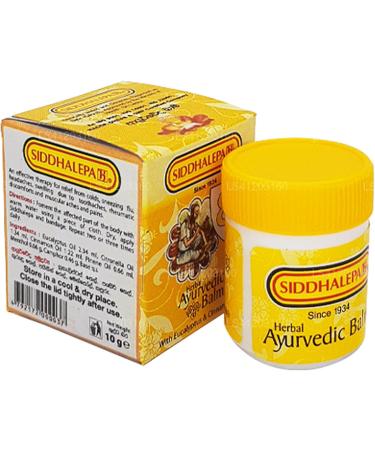 Siddhalepa Ayurveda Herbal Balm (10g) - Natural Pain Relief & Soothing Remedy | Buy Online Worldwide - Buy Online on GoSupps.com