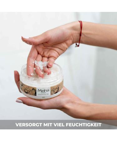Meina Coconut Body Scrub - Organic Exfoliating Scrub for Face Body & Lips | Unisex | 280g - Buy Online on GoSupps.com