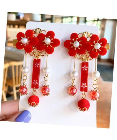 Beaupretty 3 Pairs tassel antique style hair clip Japanese Hairpin Tassels Girls Hair Clips Japanese Hair Clips chinese hair accessories Chinese type hair clip Princess China alloy girl child - Buy Online on GoSupps.com