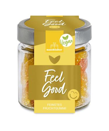 naschlabor Vegan Feel Good Fruit Gums | 20% Pure Fruit Juices | No Artificial Colors or Flavor Enhancers | Gluten Free and Lactose Free