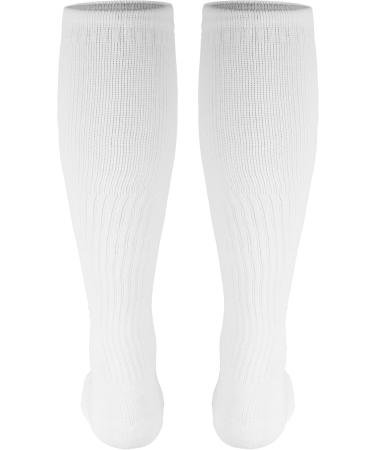 Champion Compression Stockings for Men - 15-20 mmHg Knee High Sportswear X-Large (1 Pair) - White/Opulent Garden - International Shipping Available - Buy Online on GoSupps.com
