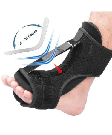 Plantar Fasciitis Brace & Foot Drop Orthosis - Ankle Support Splint for Stability | Includes PVC Sphere | Ideal for Adults | International Shipping Available - Buy Online on GoSupps.com