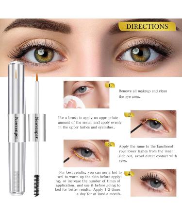 Buy Eyelash Serum & Shampoo Set - Safe & Effective Formula for Longer Lashes | 160ml Eyelash Cleaner with Brush & Mascara Rod - International Shipping Available - Buy Online on GoSupps.com