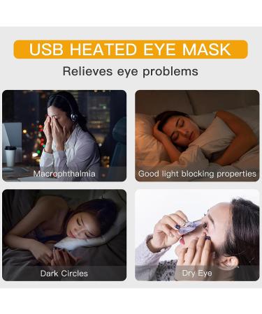TEMGCO Heated Eye Mask - USB Steam Warm Compress for Dry Eye Relief - Buy Online on GoSupps.com