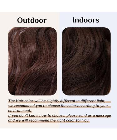 SARLA 18 Inch Invisible Wire Curly Wavy Hair Extension - Dark Auburn - Buy Online on GoSupps.com