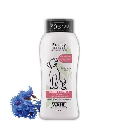 Wahl Gentle Puppy Shampoo for Pets  Cornflower & Aloe for Grooming Dirty Dogs - 24 Oz - Model 820002A