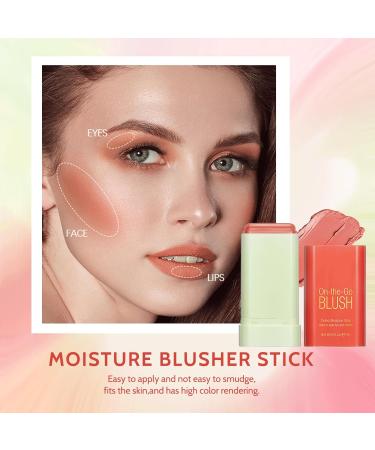 Beautfave 3-in-1 Cream Blush Stick Waterproof & Lightweight Blush for Lip, Cheek, and Eye Pink - Buy Online on GoSupps.com