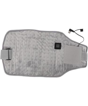 USB Heated Belt - Skin-Friendly Foldable Waist Wrap | Breathable Fast Heating Adjustable Temperature - Ideal for Home Use (Light Gray) - Buy Online on GoSupps.com