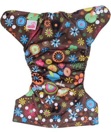 Organic Cloth Diaper Set - Bebefeliz Complete Set with 2 Inserts | Skin-Friendly Washable Pocket Diaper (Flowers) - Eco-Friendly Baby Care - Buy Online on GoSupps.com