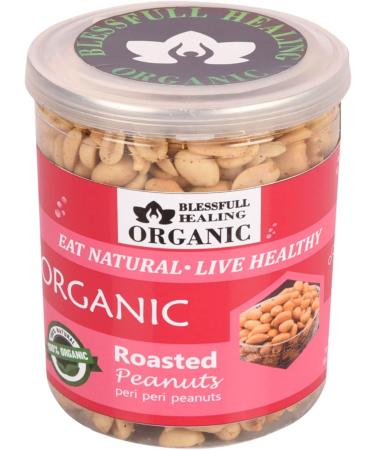Blessfull Healing Organic Natural Vegan Peri Peri Roasted Peanuts Crunchy Healthy Snacks 300 Gram - Buy Online on GoSupps.com