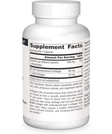 Source Naturals UC-II Collagen Joint Comfort 120 Count - Pack of 1 | Undenatured Formula for Improved Joint Health - Buy Online on GoSupps.com