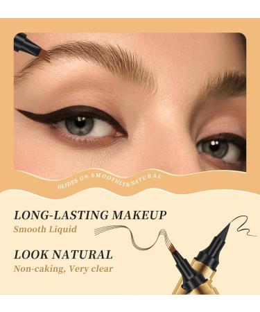 2 in 1 Magic Eyebrow Pencil Micro Brow Pencil Double Head Microblading Eyebrow Pencil Waterproof Makeup Tools (Grey) - Buy Online on GoSupps.com