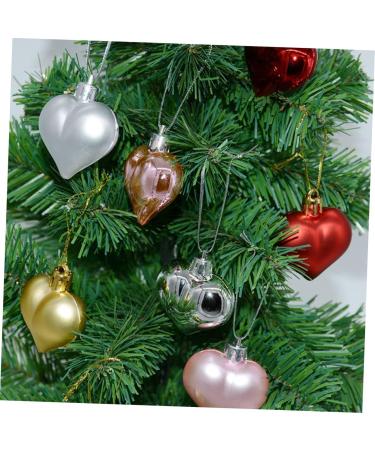 HOOTNEE 2 Boxes Christmas Ornaments Christmas Pendant Ornaments Colorful Ornament Decorations Small Pendant Silver 4.5X4.5cm - Buy Online on GoSupps.com