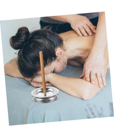 Collbath 2-Piece Moxibustion Stick Set | Stainless Steel Moxa Holder & Burner Tray for Optimal Wellness - Buy Online on GoSupps.com