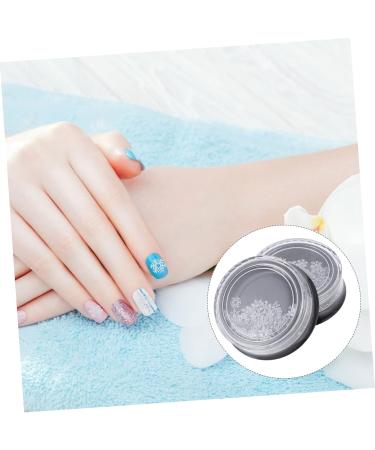 Mikinona 2 Boxes Nail Art Accessories Manicure Snowflakes Flakes Decor Snowflake Nail Art Snowflake Sequins Nail Art Supplies Artificial Flake Beads 3d Christmas Adhesive Tape White - Buy Online on GoSupps.com