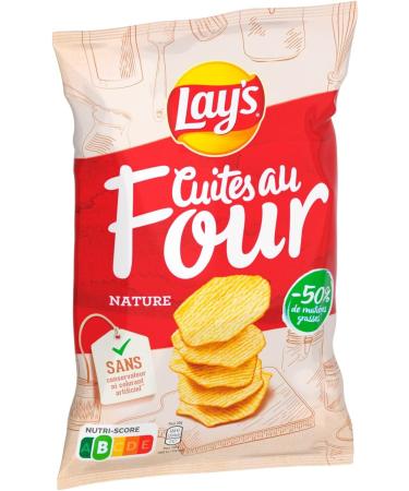 Lay's Chips cuites au four nature - Le paquet de 130g (Lot de 5) - Buy Online on GoSupps.com