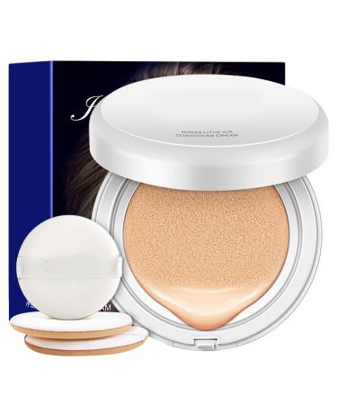 CC Creme - Foundation Covering Blemishes - Concealer Light Air Cushion Liquid Foundation Natural Light (2PCS)