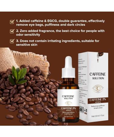Caff inee Eye Serums Under Eye Cream For Reduce Circles And Puffy Eyes Caff ine Eye Cream Anti-Aging For Eye Contour Pigmentation & Puffiness Eye Bags Removal Fade Fine Lines 30ml - Buy Online on GoSupps.com