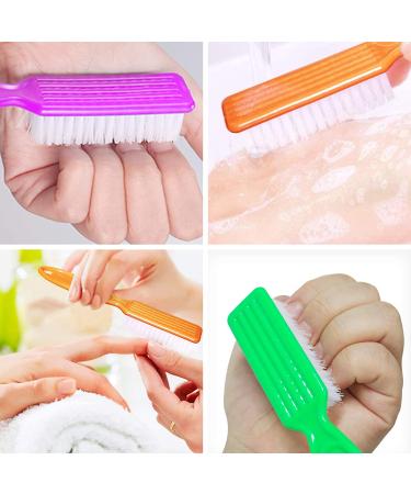 HOFASON 20Pcs Handle Grip Nail Brush - Manicure Cleaning Brushes Kit for Toes and Nails - Men and Women - Random Colors - Buy Online on GoSupps.com