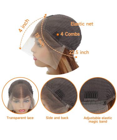 Ombre Bob Lace Front Wig Human Hair 4/27 | Pre Plucked & HD Frontal | 10 150% Density | For Black Women - Buy Online on GoSupps.com