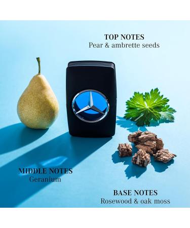 Mercedes-Benz Man - Eau de Toilette for Men - Aromatic Woody Fruity Mens Fragrance with Cedar and Oakmoss Notes - Long Lasting Mens Cologne - 1 oz Citrus 1 Fl Oz (Pack of 1) - Buy Online on GoSupps.com