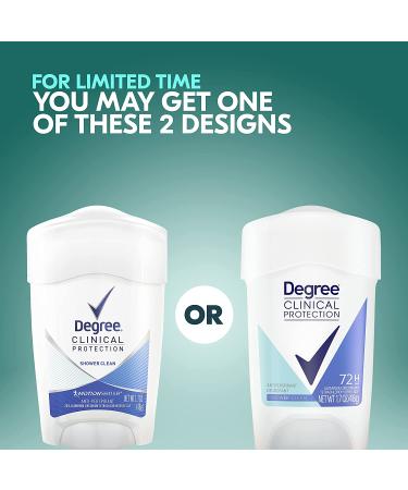 Degree Clinical Strength Shower Clean Deodorant for Women - 1.7 oz (Pack of 1) - Buy Online on GoSupps.com