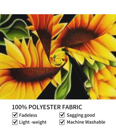 VANANI Summer Sunflower Wall Hanging. Easy Installation. Living Room And Bedroom Decorations. Wall Art Tapestry. (130x152cm) Black One Size - Buy Online on GoSupps.com
