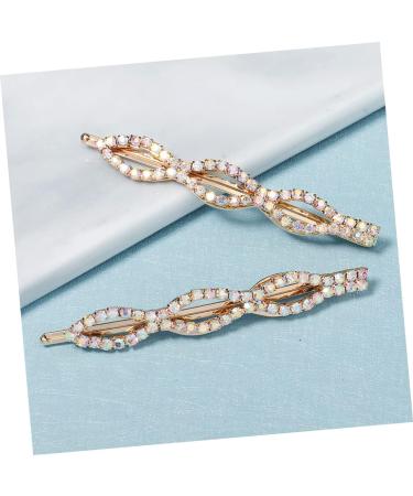 Ipetboom 1 Pair Ab Diamond Bangs Hairpin Rhinestone Barrettes Black Hair Clips Crystal Bobby Pin Bride Hair Clip Bangs Hair Clip Rhinestones Hair Pin The Chain Bow Tie Alloy Girl - Buy Online on GoSupps.com