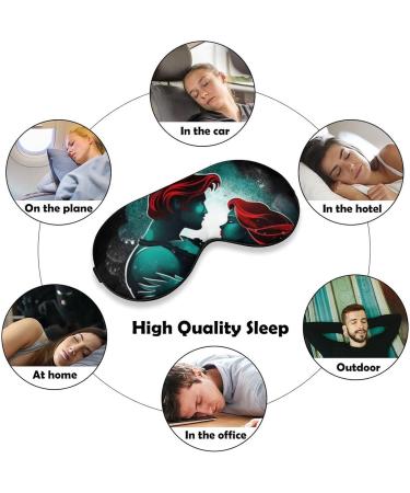 Prince and Woman Sleep Eye Masks - Elastic Strap for Women Men Travel Nap - Buy Online on GoSupps.com