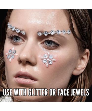 Makeup Glitter Glue Peel-Off Formula - Long-Lasting Adhesive for Eyes Face & Body | Chunky Glitter Jewels & Gems - Buy Online on GoSupps.com