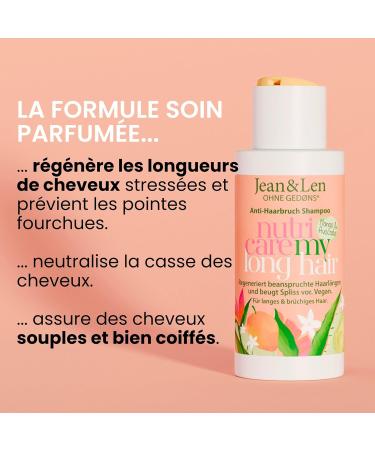 Jean & Len Nutri Care Shampoo Mango & Avocado Travel Jar for long and damaged hair regenerates to the ends fruity and fresh scent paraben and silicone free vegan 50 ml - Buy Online on GoSupps.com