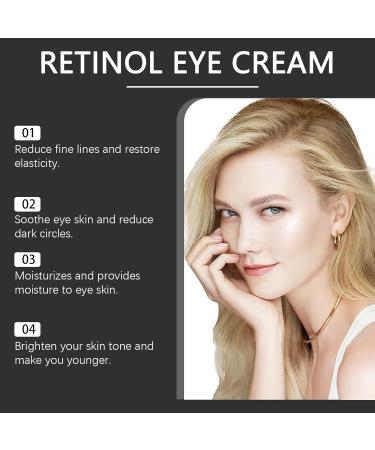 YOENBG Retinol eye cream against dark circles antiwrinkle eye cream with cooling roller ball niacinamide hyaluronic acid and caffeine quickly absorbed by puffy eyes and fine lines 3 - Buy Online on GoSupps.com