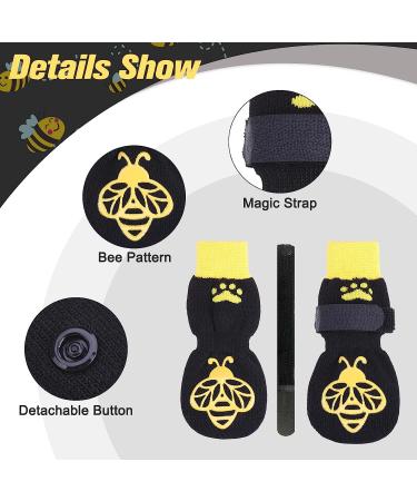 EXPAWLORER Double Side Anti-Slip Dog Socks - 3 Pairs with Straps for Traction Control on Hardwood Floors | Pet Paw Protection for Small Medium Large Dogs - Buy Online on GoSupps.com