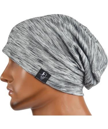 JESSE RENA Men's Striped Baggy Slouch Beanie Hat - Pale | Summer Chic Style - Buy Online on GoSupps.com