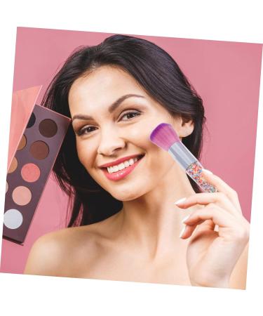 9 Pieces Makeup with Transparent Handle Nail Brush Makeup Brush Powder Makeup Brush Blush for Cheeks Foundation Brush Makeup Accessory Diamond Makeup Tools - Buy Online on GoSupps.com