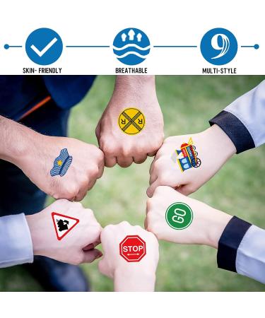 144 Train Theme Temporary Tattoos for Boys | Railway Tattoo Decoration & Party Supplies - Buy Online on GoSupps.com