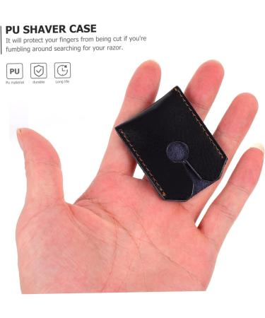 Minkissy Razor Holster - PU Leather Case for Safety & Travel Razors | Protective Cover for Home & Travel - Buy Online on GoSupps.com