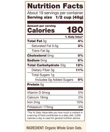 Bob's Red Mill Organic Old Fashioned Rolled Oats 32oz (Pack of 4) - 2lb Resealable Bags - Buy Online on GoSupps.com