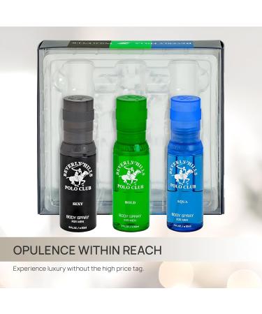 Beverly Hills Polo Club Men's Body Spray Collection Gift Set Featuring Luxury Designer Cologne Scents for Long Lasting Freshness BHPC 3 oz 3 Count (Green) - Buy Online on GoSupps.com