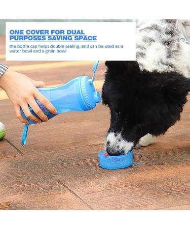 Youpo Dog Travel Water Bottle - Portable Double Seal Water Cup for Hiking Camping & Outdoor Adventures - Refrested Proof - Blue - Buy Online on GoSupps.com