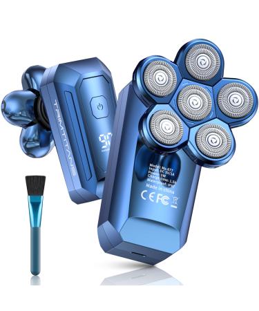 Head Shavers for Bald Men 6D Detachable Mens Head Shaver Wet/Dry Electric Razor Bald Head Shavers for Men IPX7 Waterproof Shaver for Bald Head USB Rechargeable Rotary Shaver Gift for him