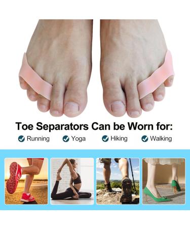 HAOSEM 2pcs Pinky Toe Spreader & Bunion Corrector - Pain Relief Small Toe Protector | Foot Care Spacer for Comfort - Buy Online on GoSupps.com