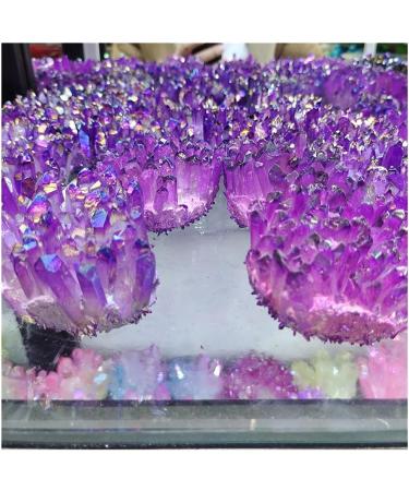 Natural Crystal Electroplate Cluster Stone RawCrystals Rock Specimen Home Decor Gifts Crystal Cluster - Buy Online on GoSupps.com